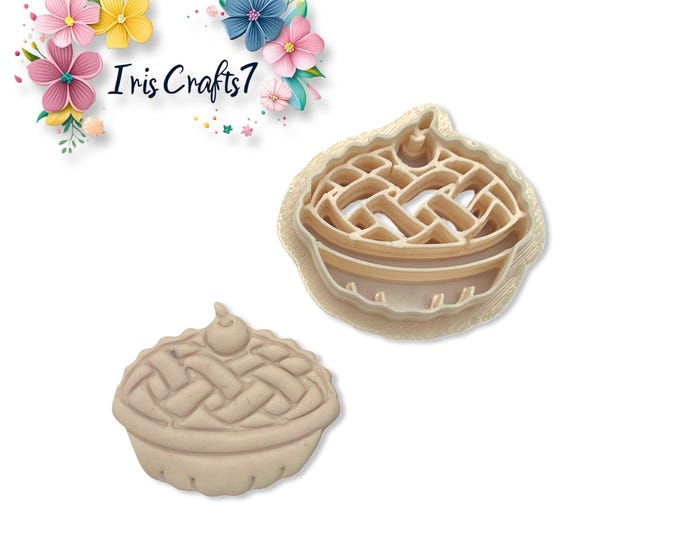 Apple Pie Polymer Clay Cutter: Food-Shaped Earring & Jewelry Tool