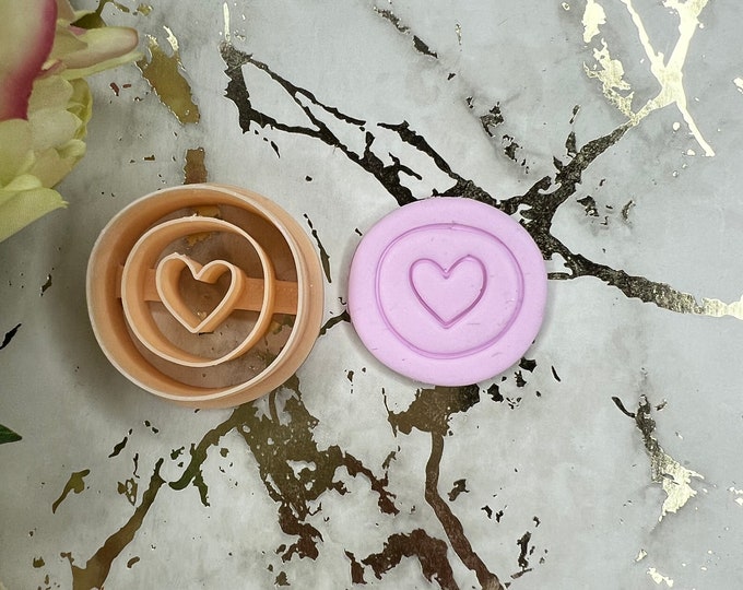 Clay cutters Valentine circle| Polymer clay cutters| Clay tools| Earrings cutters| Jewellery tools| Ceramic cutters