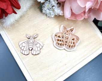 Love Moth Polymer Clay Cutter - Handmade Ceramic Tools for Earrings & Jewelry Crafting Supplies