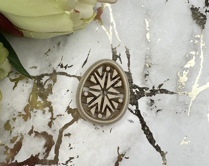 Egg 6 polymer clay cutter