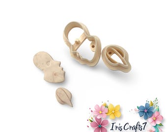 Polymer Clay Cutters Boho 4 Combo Set - Handmade Ceramic Tools for Earrings & Crafts