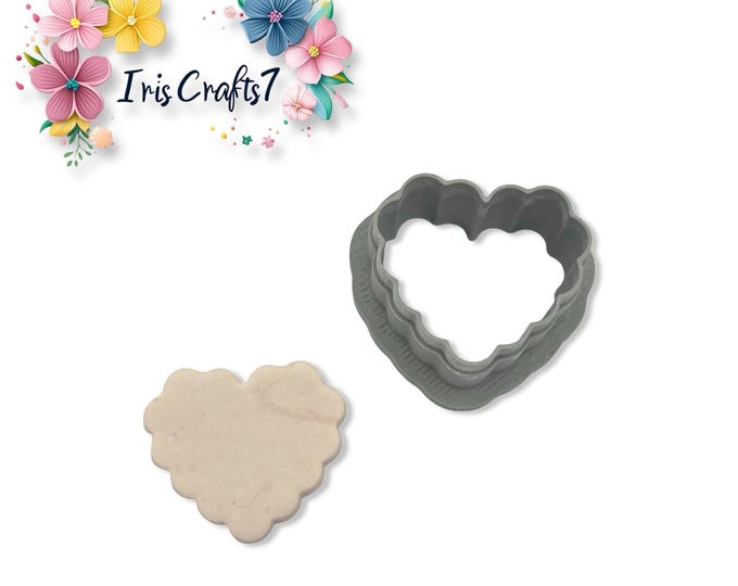 Love Arch Solid Heart Polymer Clay Cutter Valentine Earrings Jewelry Tool