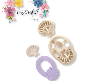 Coral Clay Cutters Combo: Polymer, Ceramic, Jewelry Tools
