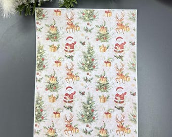 Christmas 14 Transfer Paper for Polymer Clay - Festive Holiday Designs