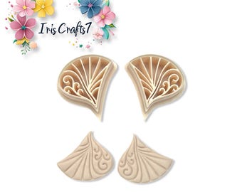 Swirl Fan Polymer Clay Cutter | Earring Shape | Craft Tool