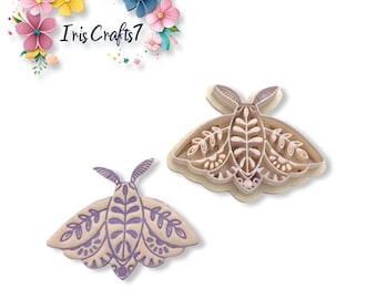 Floral Moth Polymer Clay Cutter - Earring Making - Ceramic Tools