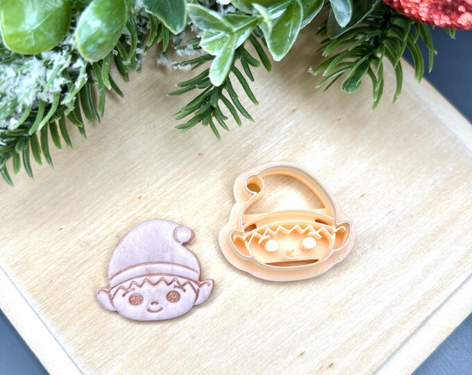 Elf Boy 3 Polymer Clay Cutters - Handmade Cookie Cutters and Ceramic Tools for Earrings, Crafts & Baking