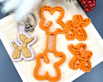 Clay Cutters Stitch Keychain Balloon Dog_ Polymer Clay Craft Tools