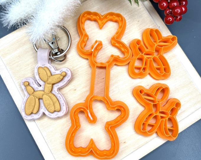 Clay Cutters Stitch Keychain Balloon Dog_ Polymer Clay Craft Tools