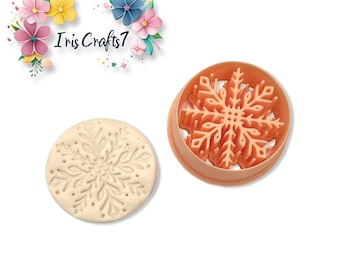 Nordic Snowflake Polymer Clay Cutter for Earring and Jewellery Making, Craft Supplies