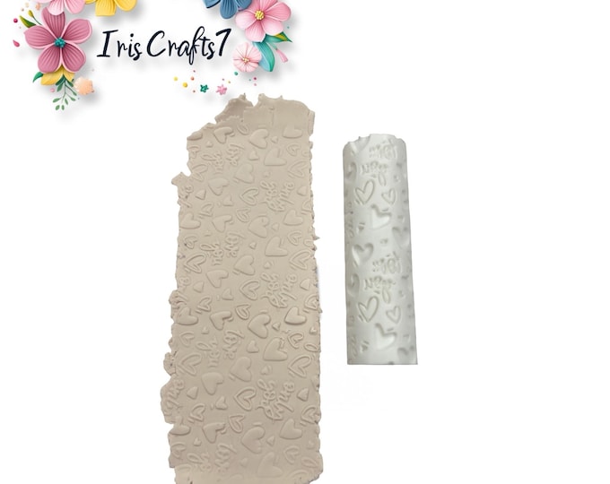 Only You Texture Roller Valentine Polymer Clay Earrings Tool