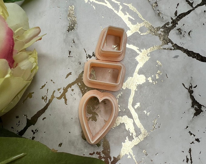 Valentine combo 1 polymer clay cutter