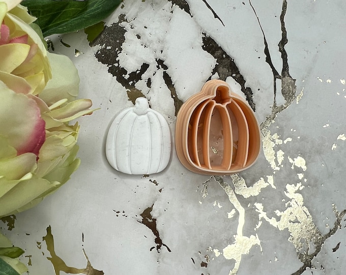 Pumpkin tall polymer clay cutters