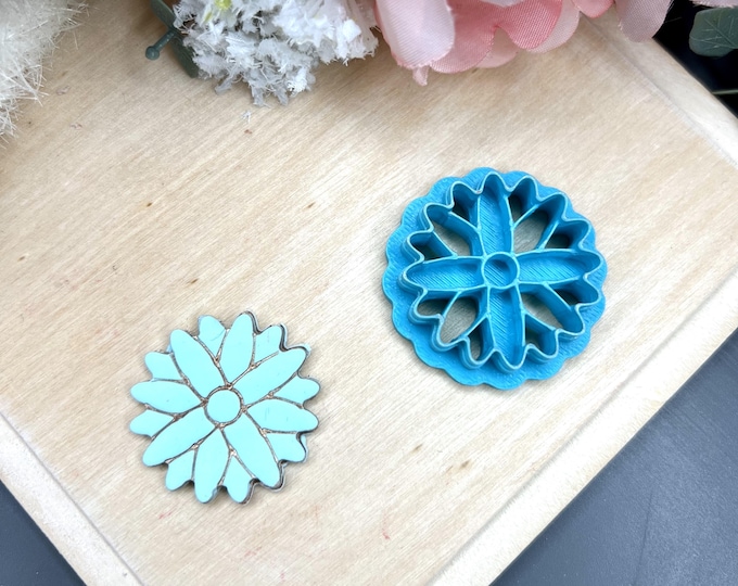 Flower 32 Polymer Clay Cutter - Ceramic Tools - Earring Making
