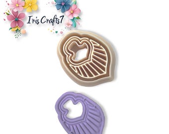 Boho Embossed Polymer Clay Cutter for Earrings | Textured Jewelry Mold | DIY Bohemian Earring Tool