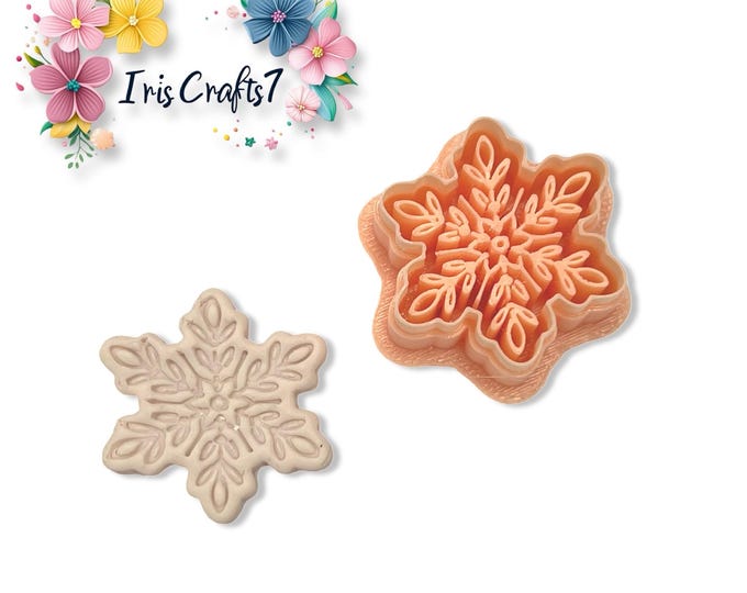 Snowflake Clay Cutters: Polymer Clay Earring & Christmas Jewelry Tools