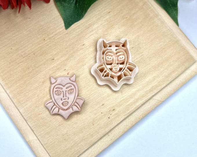 Succubus polymer Clay Cutters - Valentine Earrings - Ceramic tools - Handmade Jewellery
