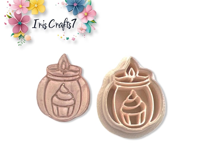 Candle Pumpkin Jar Polymer Clay Cutter – Halloween Earring Making Tools – Fall Cookie Cutters for DIY Jewellery & Crafts