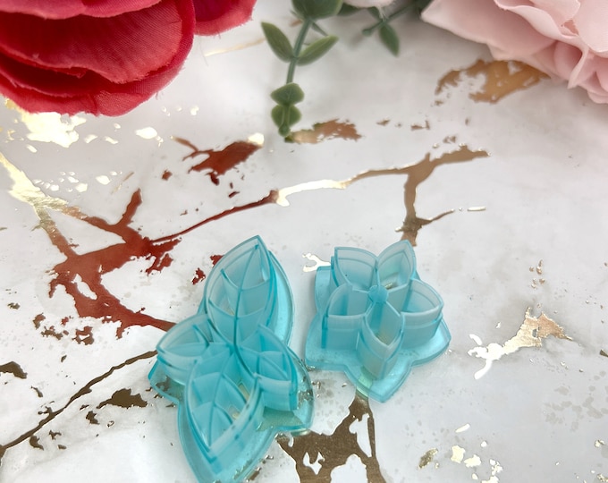 Clay Cutters Holy Leaf 3 Set | Polymer Clay & Ceramic Tools for Earrings, Christmas Crafts and DIY Accessories