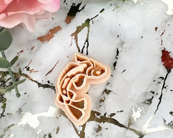 Koi Fish Polymer Clay Cutter – Intricate Decorative Clay Tool for Earring Making & Handmade Jewellery Crafts
