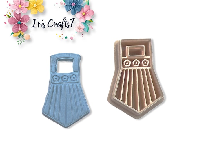 Floral Clay Cutter Geometric Design for DIY Crafts and Pottery Tools, Perfect for Flower Shaped Clay, Polymer & Ceramic Projects