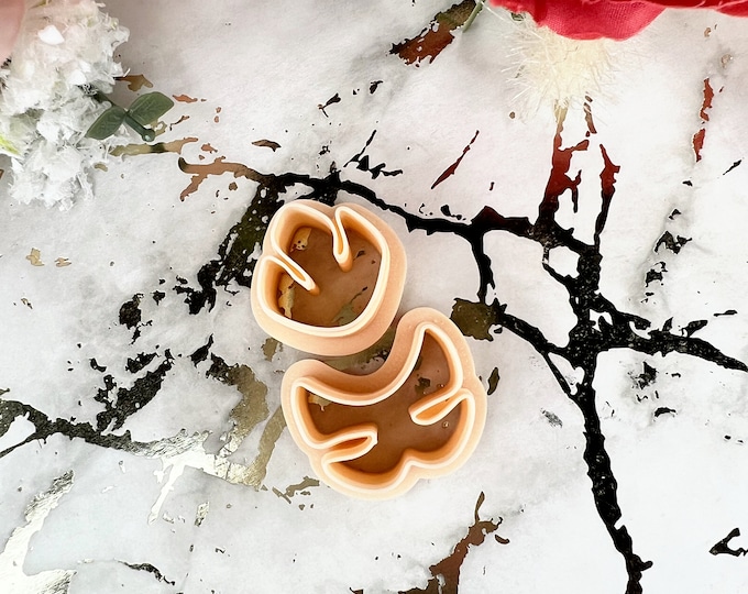 Clay cutters 2 parts monstera| Polymer clay cutters| Clay tools| Earrings cutters| Jewellery tools| Ceramic cutters