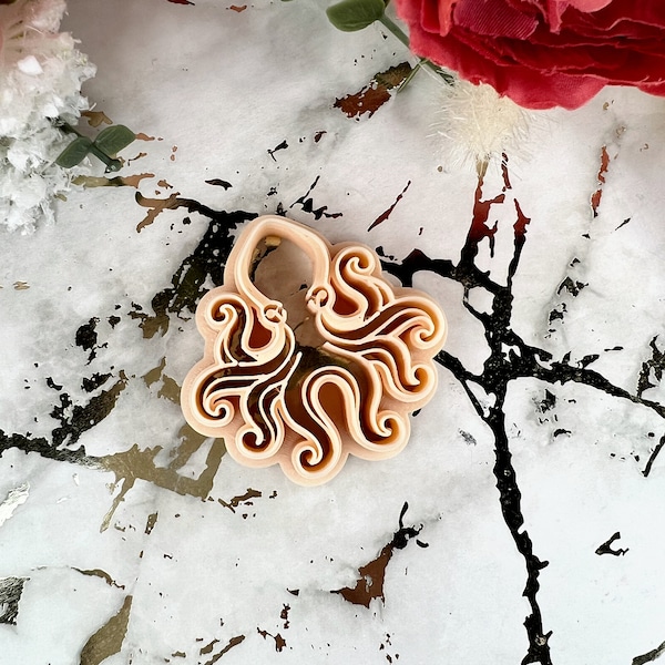 Clay cutters Octopus| Polymer clay cutters| Jewellery tools| Clay tools| Earrings cutter| Ceramic cutters