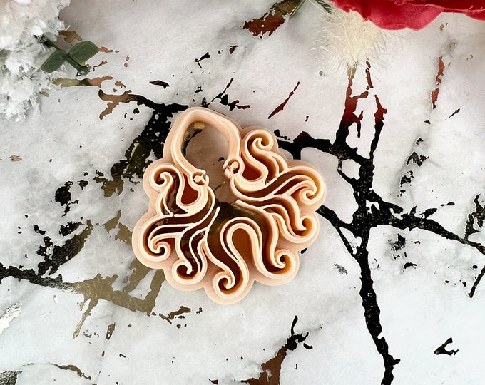 Clay cutters Octopus| Polymer clay cutters| Jewellery tools| Clay tools| Earrings cutter| Ceramic cutters