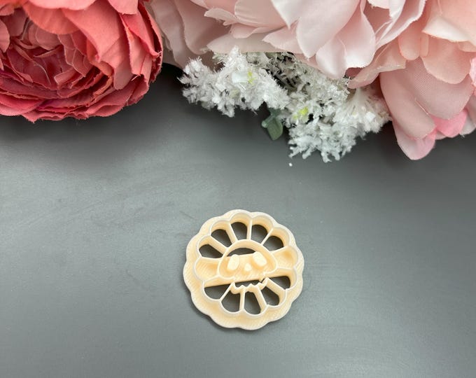 Clay cutters Skull Flower 4_ Polymer clay cutters_ Halloween earrings_ Clay tools