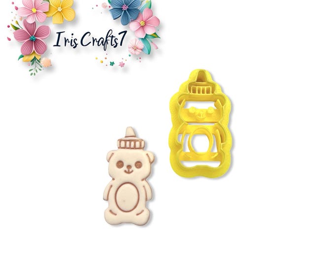 Bear Honey Bottle Polymer Clay Cutter for Earrings Jewelry Tool
