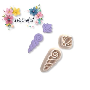 Seashells Combo Polymer Clay Cutter - Earring Making - Handmade Jewellery - Clay Tools
