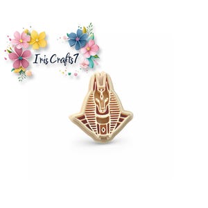 Polymer Clay Cutter Anubis Design - Precise, Durable Craft Tool for Clay Sculpting & Jewelry Making