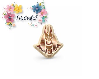 Polymer Clay Cutter Anubis Design - Precise, Durable Craft Tool for Clay Sculpting & Jewelry Making