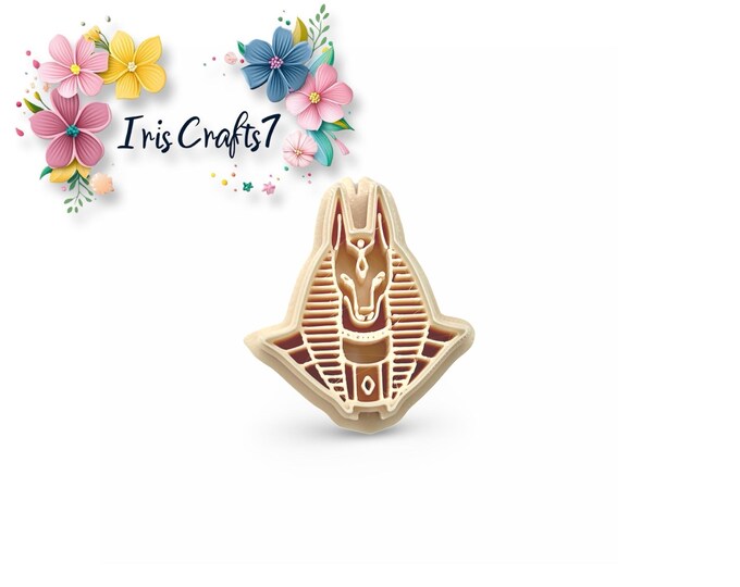 Polymer Clay Cutter Anubis Design - Precise, Durable Craft Tool for Clay Sculpting & Jewelry Making