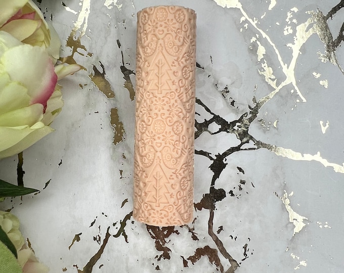Polymer clay Texture roller Christmas 7