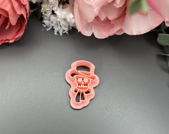 Christmas Skull Polymer Clay Cutter for Halloween Earrings & Craft Supplies - Festive DIY Jewelry Mold Tool