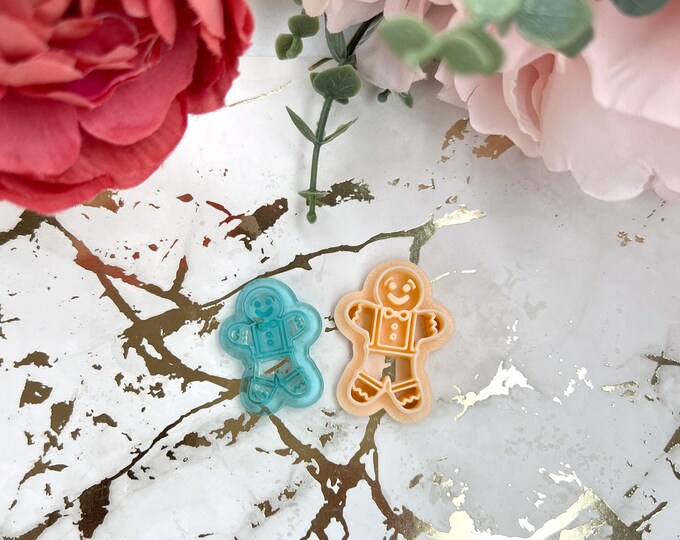 Clay cutters Gingerbread 1| Polymer clay cutter| Christmas earrings| Clay tools