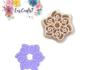 Circle Seashells Polymer Clay Cutter for Summer Earring Making, Handmade Jewellery