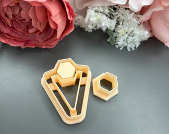 Boho Earring no. 2 Polymer Clay Cutters for Handmade Jewellery Making, Craft Tools