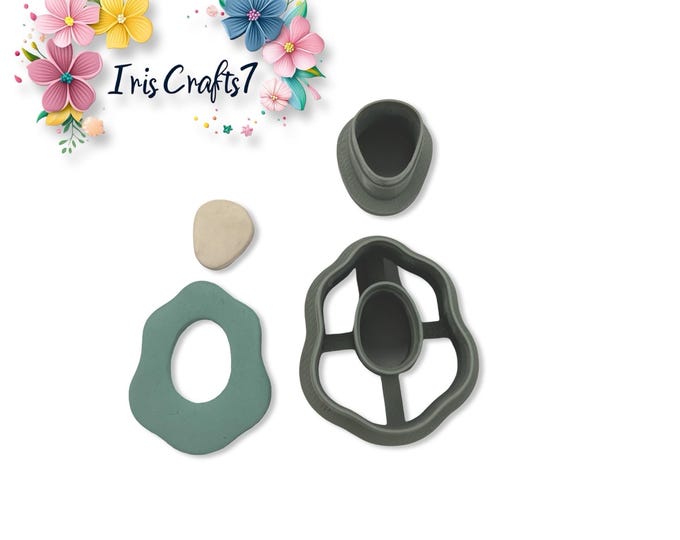 Wavy Orbit Polymer Clay Cutters Set Earrings Tool