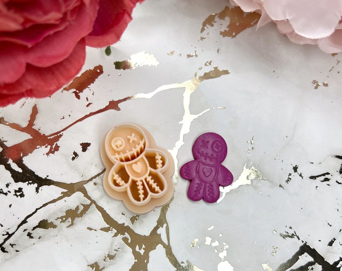 Voodoo Doll clay cutters| Polymer clay cutters| Halloween cutters| Ceramic tools