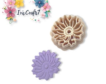 Anemone Flower No 2 Polymer Clay Cutter Earring Jewelry Tool