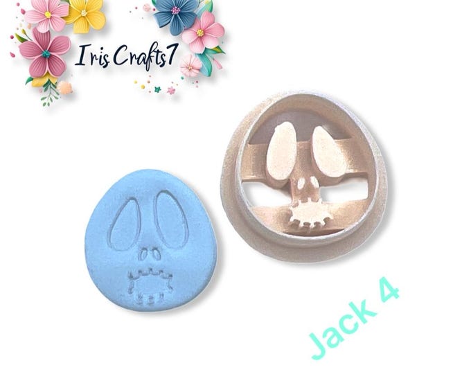 Jack Faces  Polymer Clay Cutter - Halloween Earrings