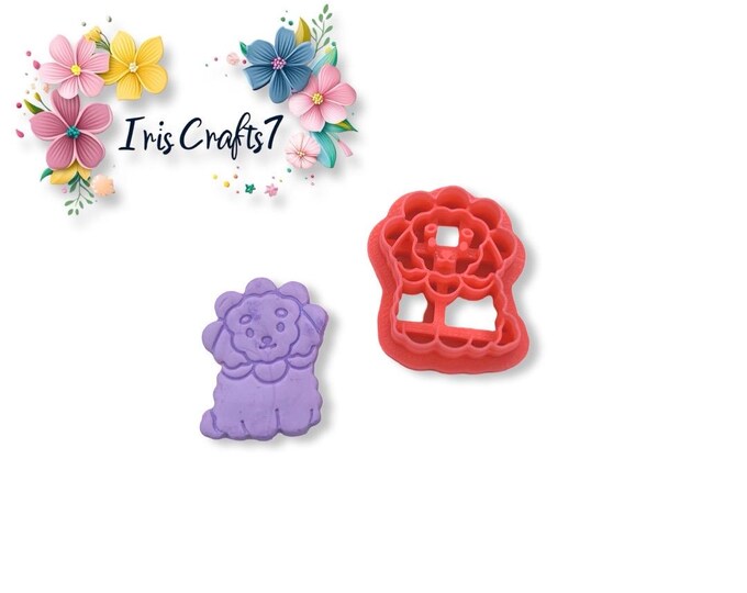 Dog Flower Polymer Clay Cutter - Earrings Making - Ceramic Tools