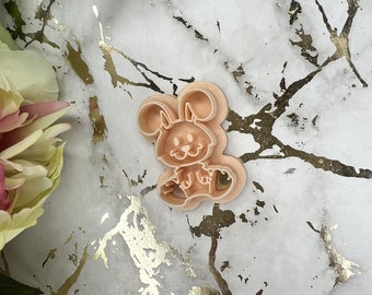 Bunny 4 Polymer Clay Cutter – Cute Rabbit Earring Making Tool – Easter Bunny Clay Cutter for DIY Crafts