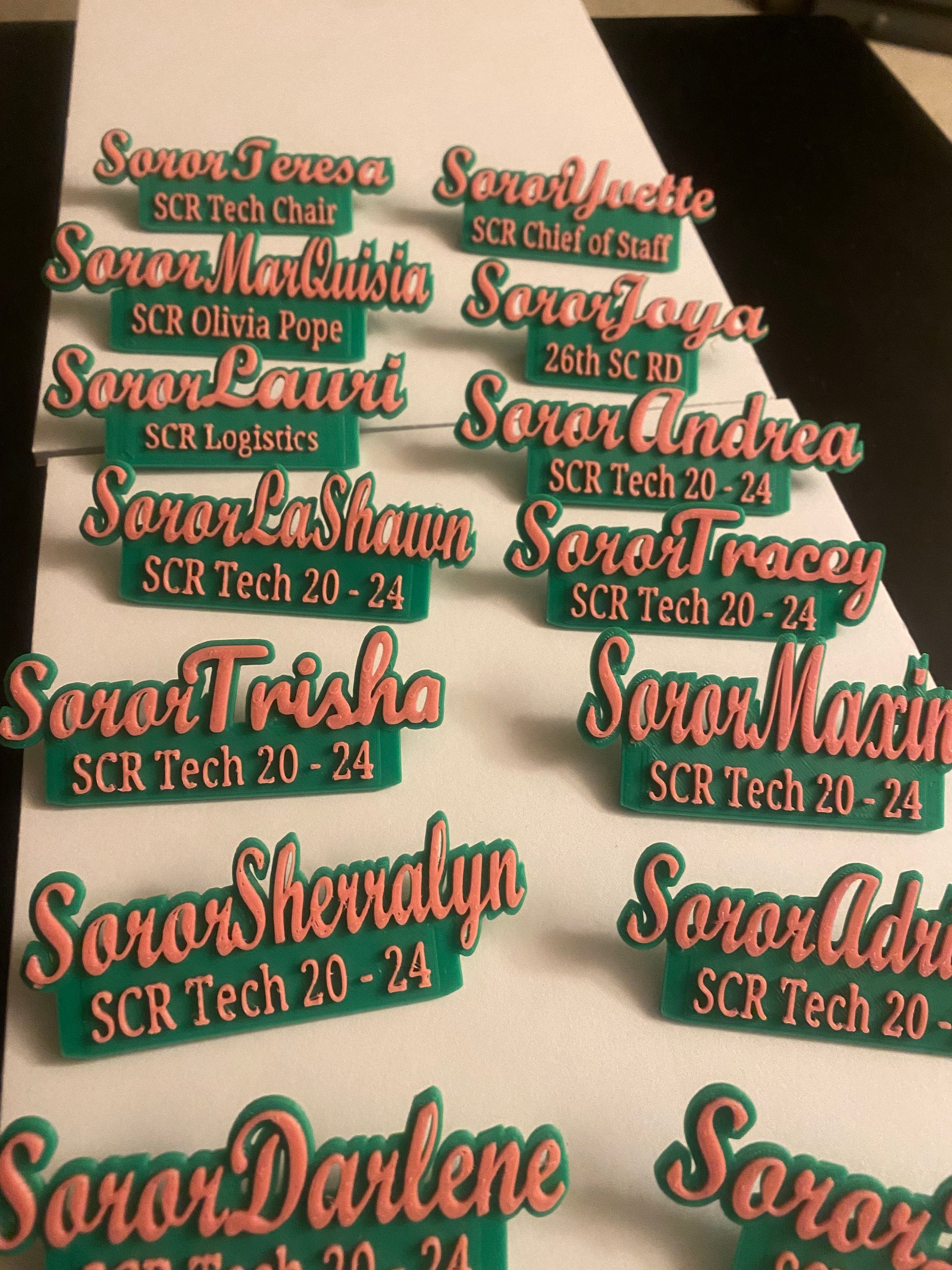 Sorority Pins with Magnet Backing