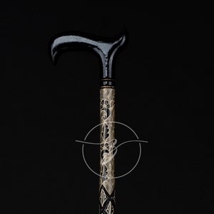 Handmade Cornel Wood Walking Stick: Classy Designer Cane