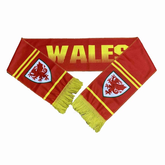 Gales Bandera Bufanda de fútbol Calcio Sciarpa Bufandas Regalo Etsy