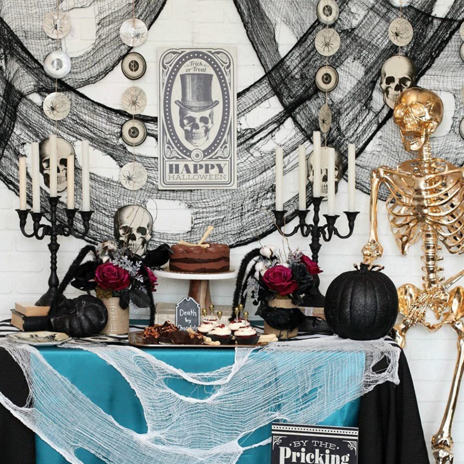 Black Gauze For Halloween Decorations Creepy Cloth Horror House Props