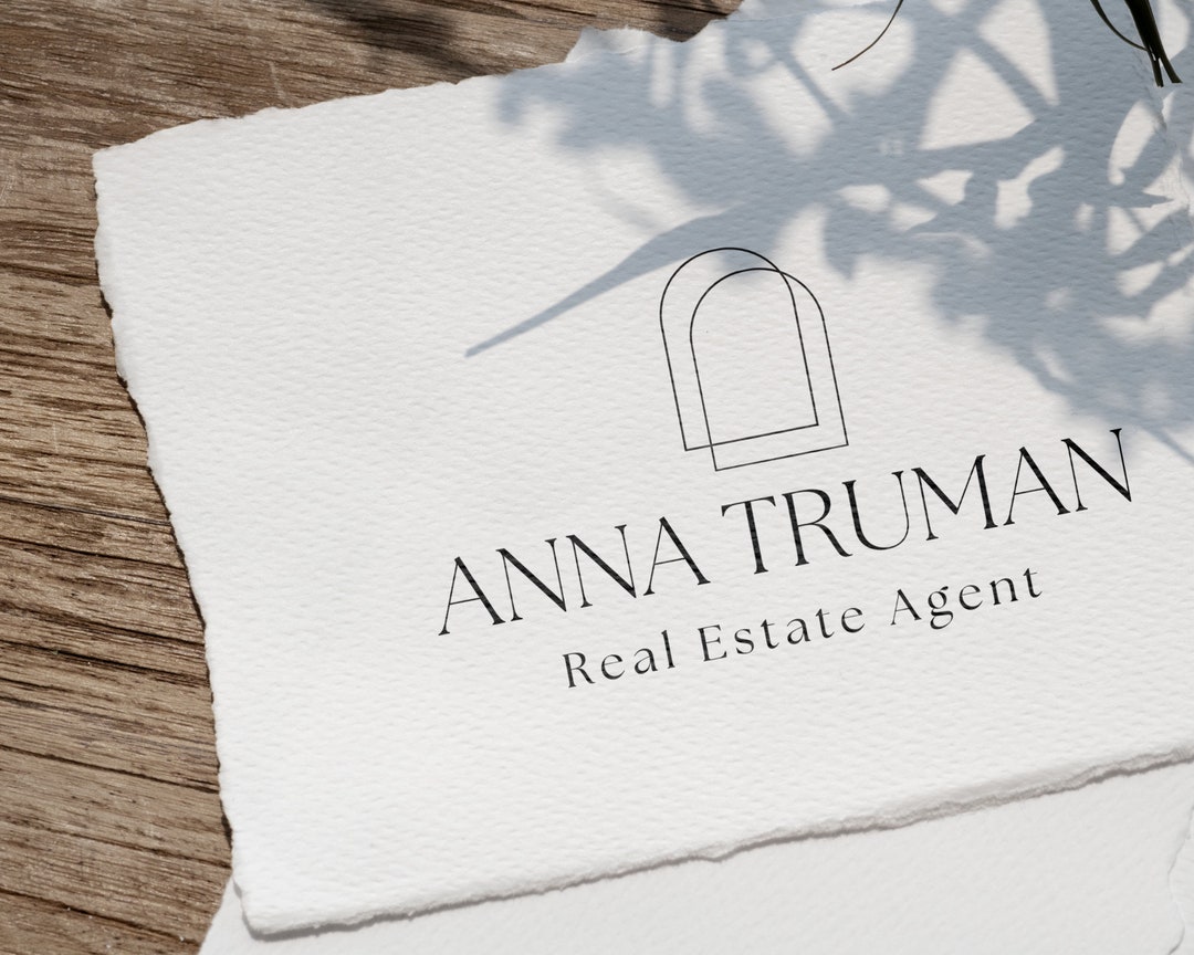 Luxury Real Estate Logo and Watermark, Neutral Real Estate Marketing